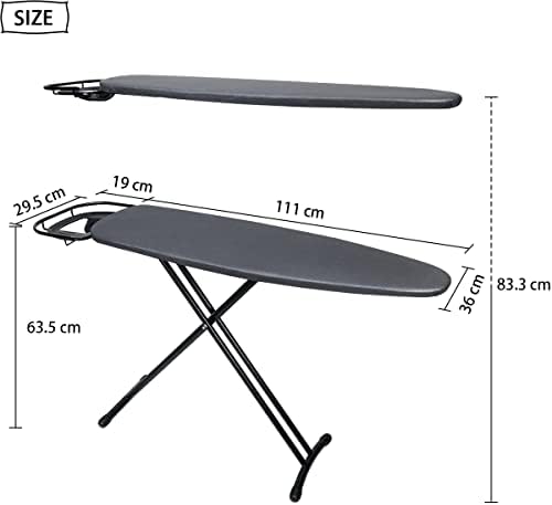 Professional Quality 14x43 Ironing Board with Retractable Rest