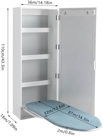 Durable Wall-Mount Ironing Board