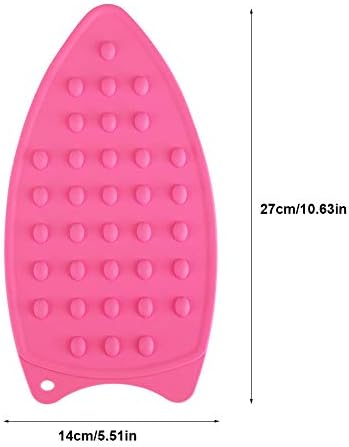 Iron Pad Multipurpose silicone heat rest pad for Cooking Days Rose Red