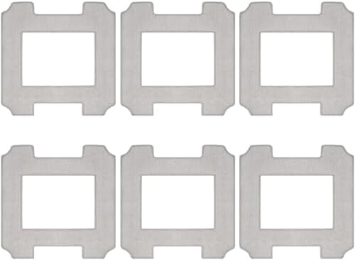 6-Piece Washable Mop Cloths for EcoVac Robot Accessories