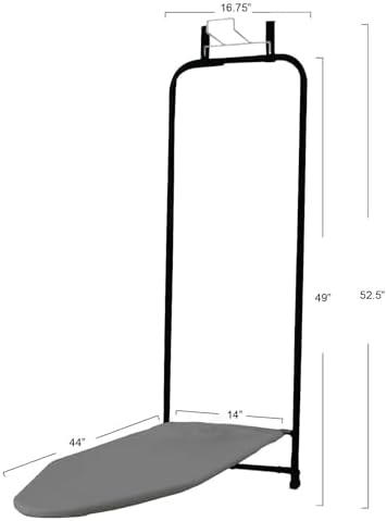 Over the Door Ironing Board Matte Black compact solution for ironing
