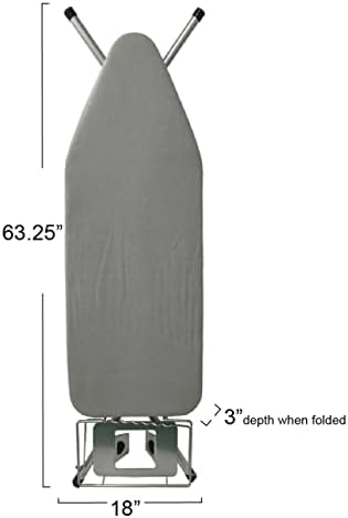 Sturdy 4-Leg Ironing Board with Durable Steel Top