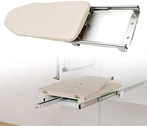 Retractable and foldable ironing board