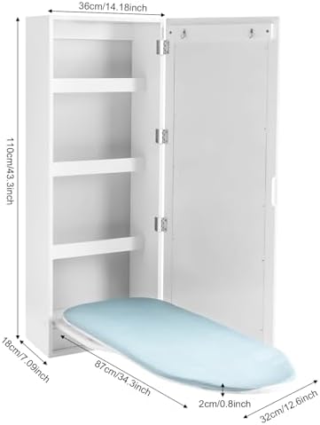 Sturdy Wall-Mounted Ironing Board