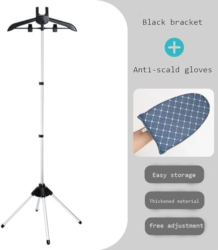 Foldable Ironing Rack with Adjustable Hanger for Home Outdoor Use