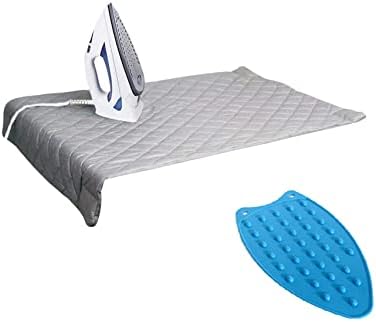 Iron Anywhere Travel Home Heat-Resistant Non-Stick Quilted Magnetic Iron Mat 18x31