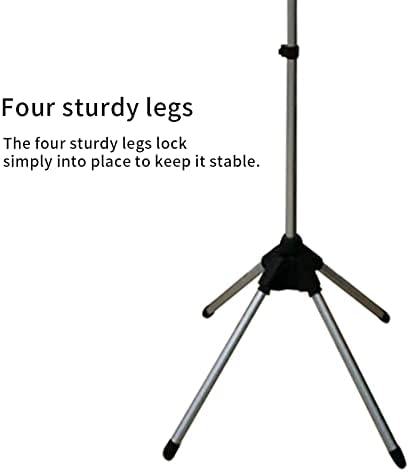 Aluminium alloy foldable garment steamer rack with adjustable height for home use