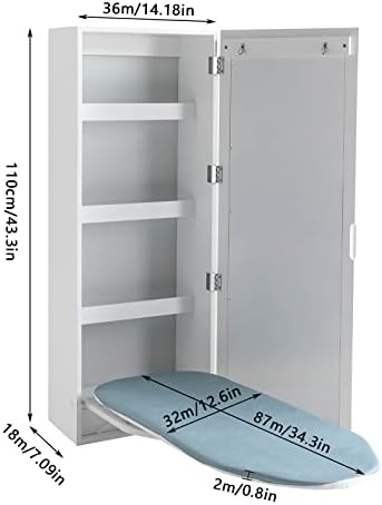 Wall-Mounted Ironing Board Cabinet
