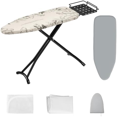 Foldable Ironing Board Adjustable Height White