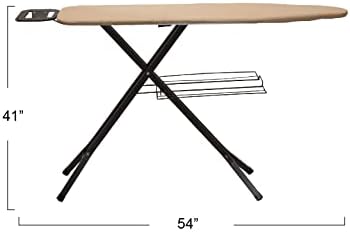 High-Quality Mesh Steel Top Ironing Board with Silver Finish
