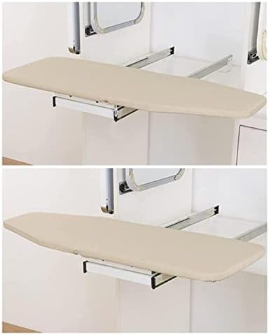 Retractable and foldable ironing board