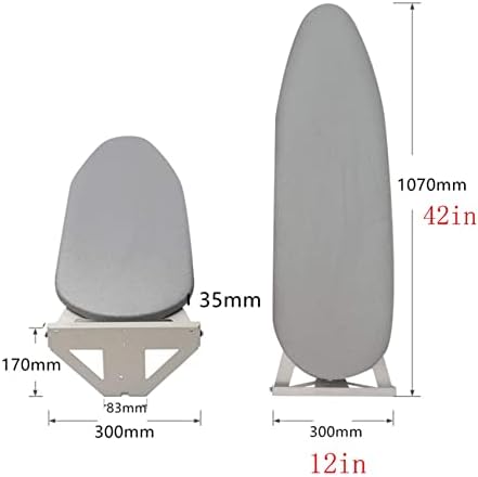Wall-Mounted Folding Ironing Board Heat Resistant Space-Saving for Small Spaces
