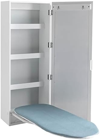 Wall Mounted Ironing Board with Storage Cabinet