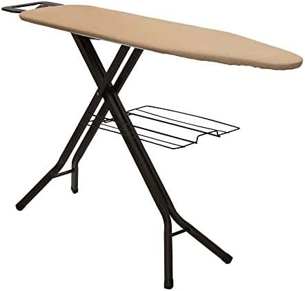 High-Quality Mesh Steel Top Ironing Board with Silver Finish