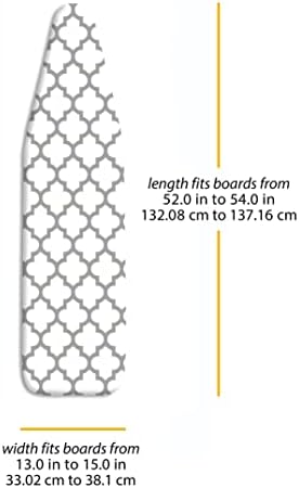 Deluxe Ironing Board Cover Pad Sturdy Scorch-Resistant