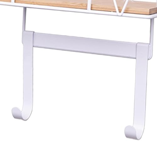 Ironing Board Holder with Removable Hooks - White