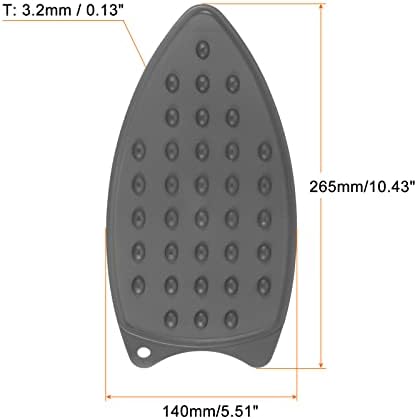 HARFINGTON Silicone Iron Rest Pad Grey 1043 x 551 Inch