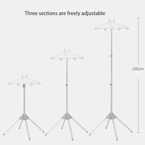 Foldable Ironing Rack with Adjustable Hanger for Home Outdoor Use