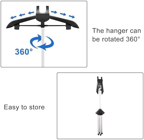 Adjustable Garment Steamer Clothes Hanger for Easy Folding Steaming