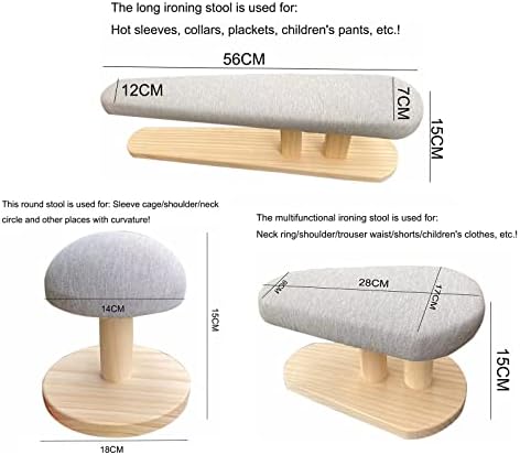 3PCS Solid Wood Ironing Board for Home Commercial Use