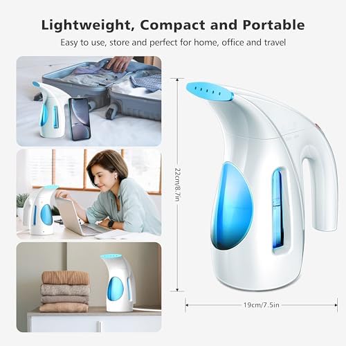HiLIFE Garment Steamer Reusable Portable 700W 240ml Capacity Travel-Friendly