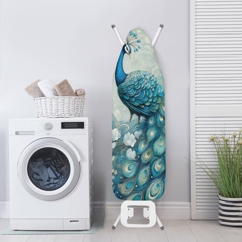 Peacock Design 15 x 54 Thick Cotton Ironing Board Cover