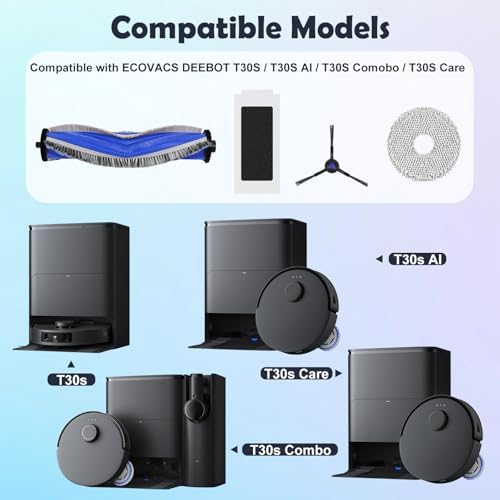 18-Piece Replacement Kit for ECOVACS T30S T30S Ai ID 12345