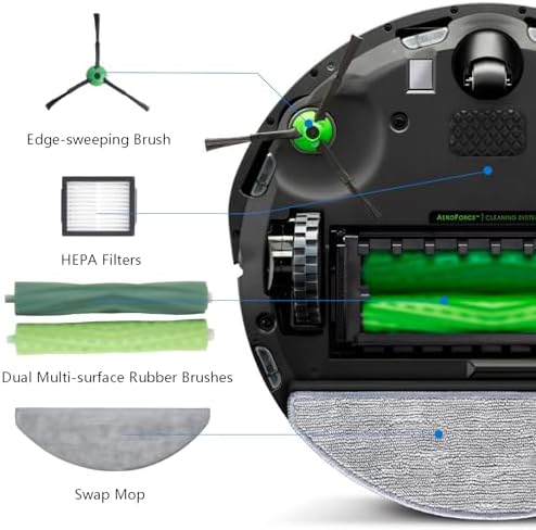 BUXEBUX Replacement Parts for Roomba Combo i3 i5 j5 j5 Plus versions