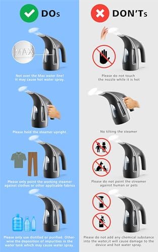 HiLIFE Steamer for Clothes Portable 240ml 700W Strong Steam