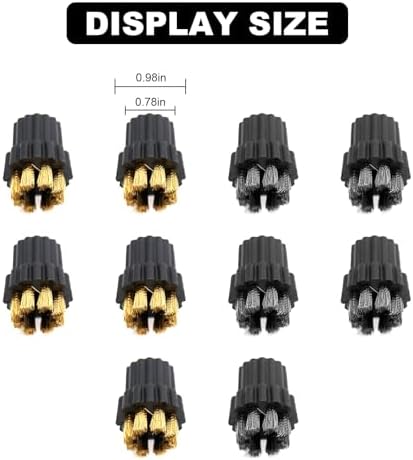 Zreneyfex 10-Pc Steam Mop Brush Heads
