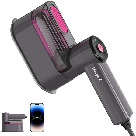 Quuejenl Travel Steamer Iron - 1000W Portable 2 in 1
