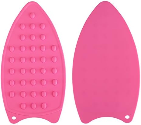 Iron Pad Multipurpose silicone heat rest pad for Cooking Days Rose Red