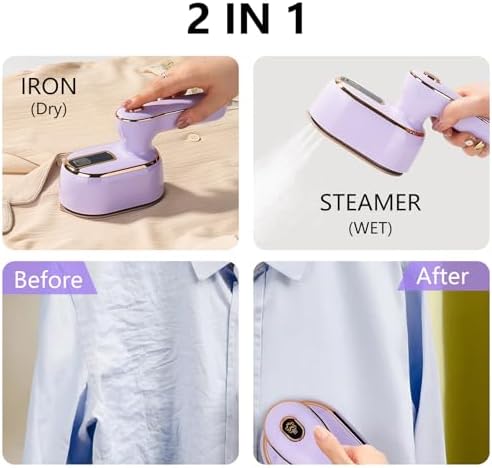 Mini Travel Steamer Iron for Easy Wearing
