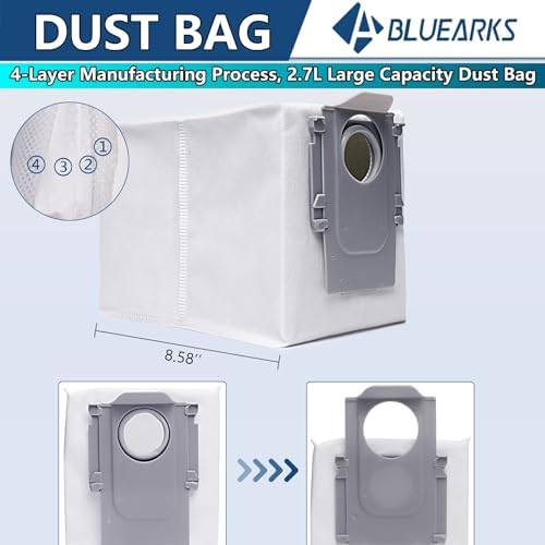 Bluearks Replacement Parts for Roborock Q Revo SQ ProQ Plus Kit