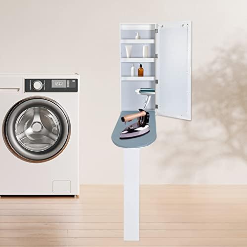 Wall Mounted Ironing Board Foldable Storage Built-in