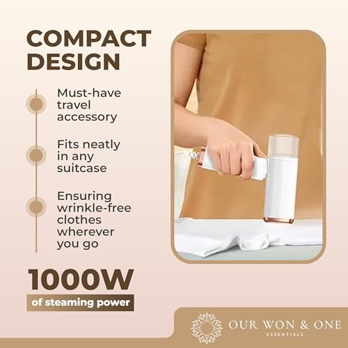 20 Second Fast Heat Up 1000W Travel Steamer
