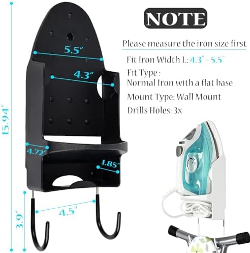 Oranlife Wall-Mounted Electric Iron Holder
