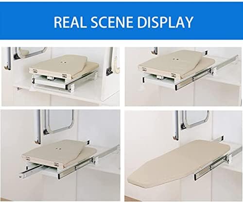 Retractable and foldable ironing board