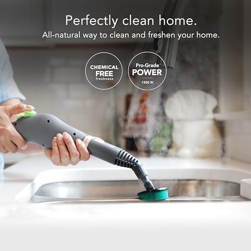 Steamfast SF-370 All-Natural 15-Foot Canister Cleaner with 15 Accessories