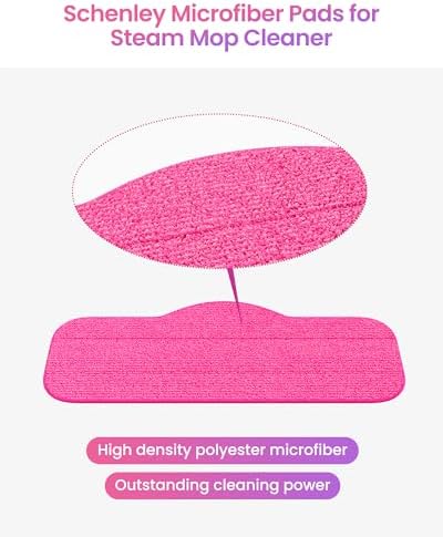 Schenley 6-Pack Microfiber Steam Mop Pads