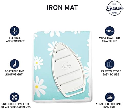 EncasaxoIroning Mat for Large Garments with 3mm Padding Durable Design