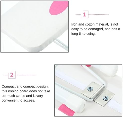 Compact Multi-Purpose Ironing Board with Iron Holder
