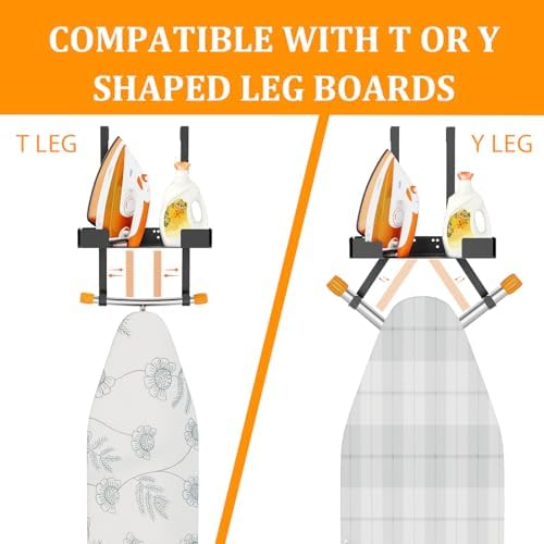 JUYSON - Wall Mount Ironing Board Holder for TY Legs Adjustable Durable