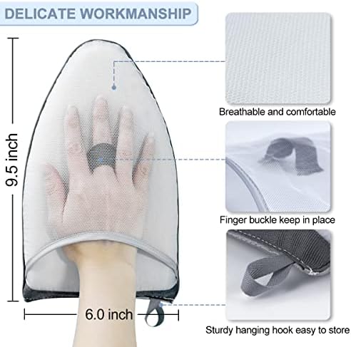 3-Piece Garment Steamer Gloves Heat-Resistant Anti-Steam Protection for Steamers