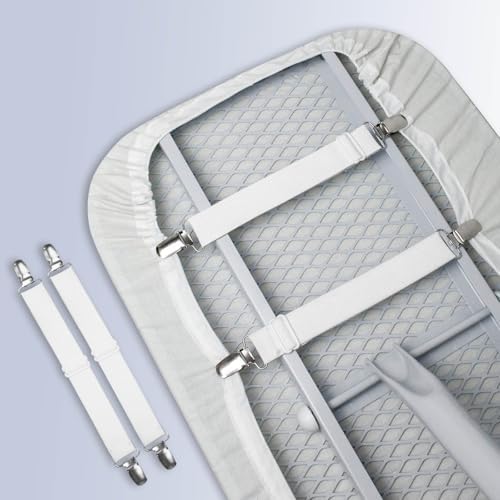 Secure Ironing Board Clips 4-Piece Set Fit 85 to 14 Covers