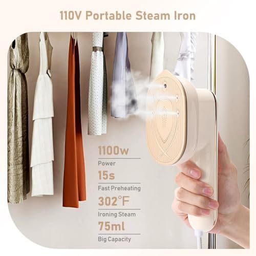 Mini Steam Iron for Clothing Compact Travel Size