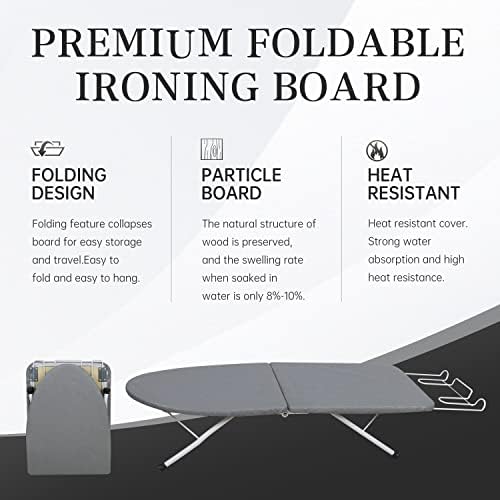 ZOES HOMEWARE Portable Tabletop Ironing Board