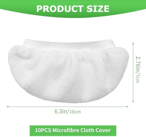 10-Piece Set of Durable Steam Mop Pads for Handheld Steam Cleaner