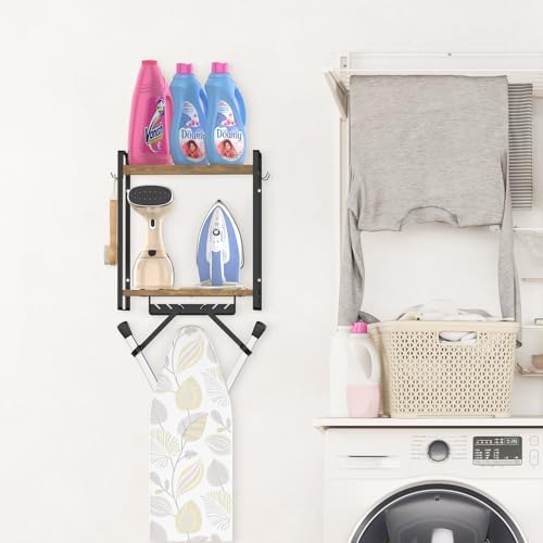 EsLukerlyIroning Board Holder with Removable baskets for set