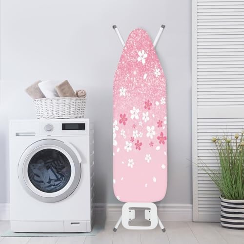 Dajingkj Pink Cherry Blossom Ironing Board Cover